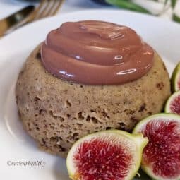 bowlcake compote, pépites de chocolat