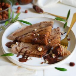 crêpe sans gluten vegan à la farine de châtaigne et sarrasin