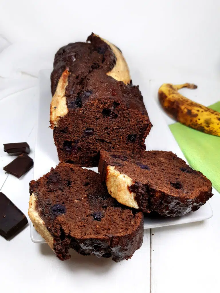 banana bread chocolat