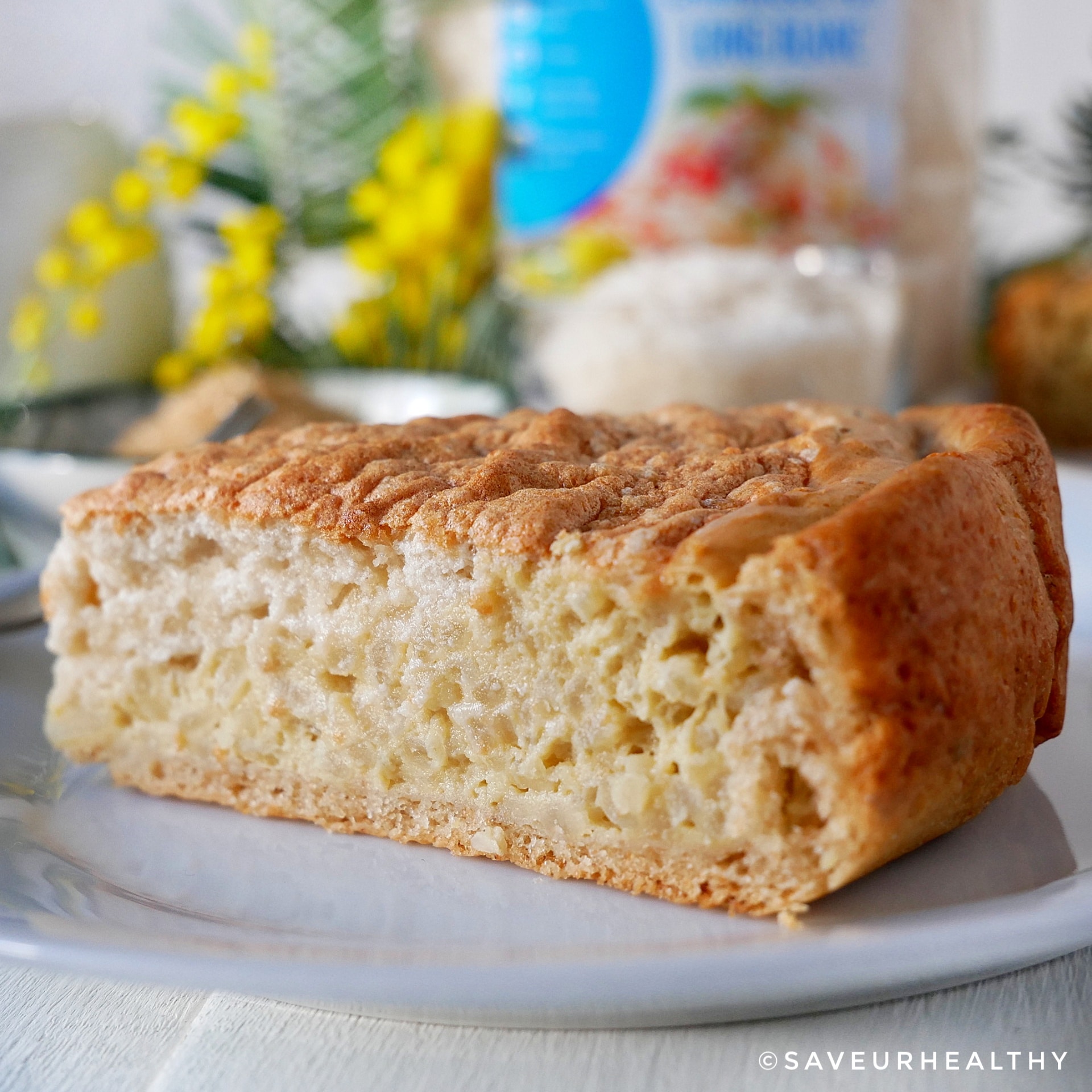 Tarte au riz sans lactose macaron à la vanille