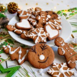 biscuits de noël au pain d'épices, cannelle, agrumes, sans gluten, vegan (sans lactose, sans oeuf) allégés, sans beurre