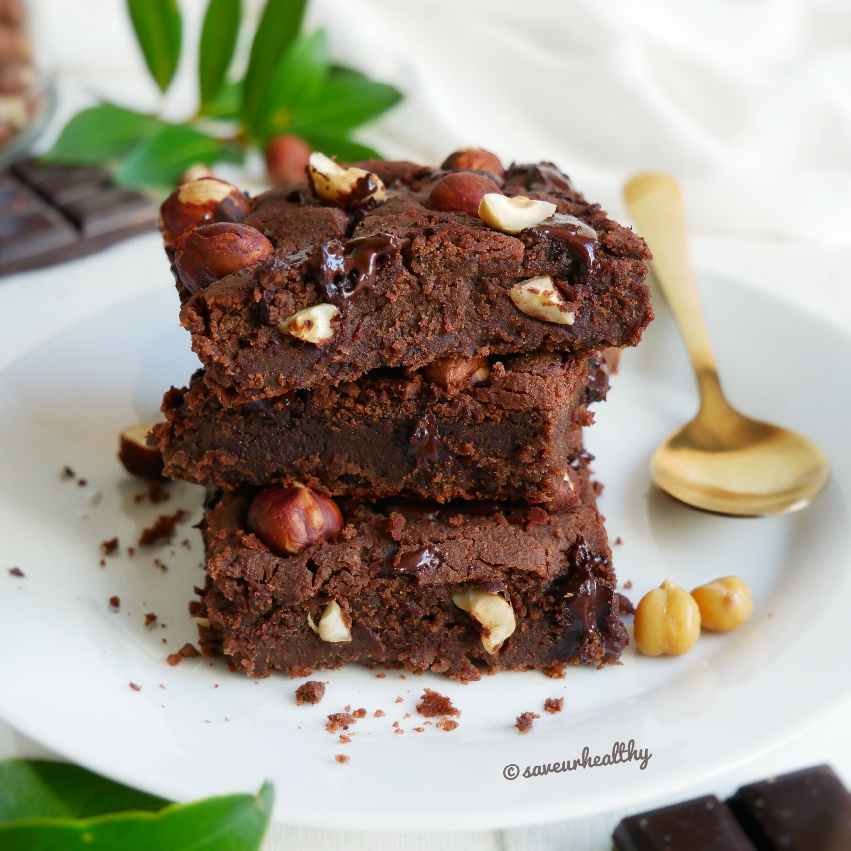 brownie vegan protéiné au pois chiche