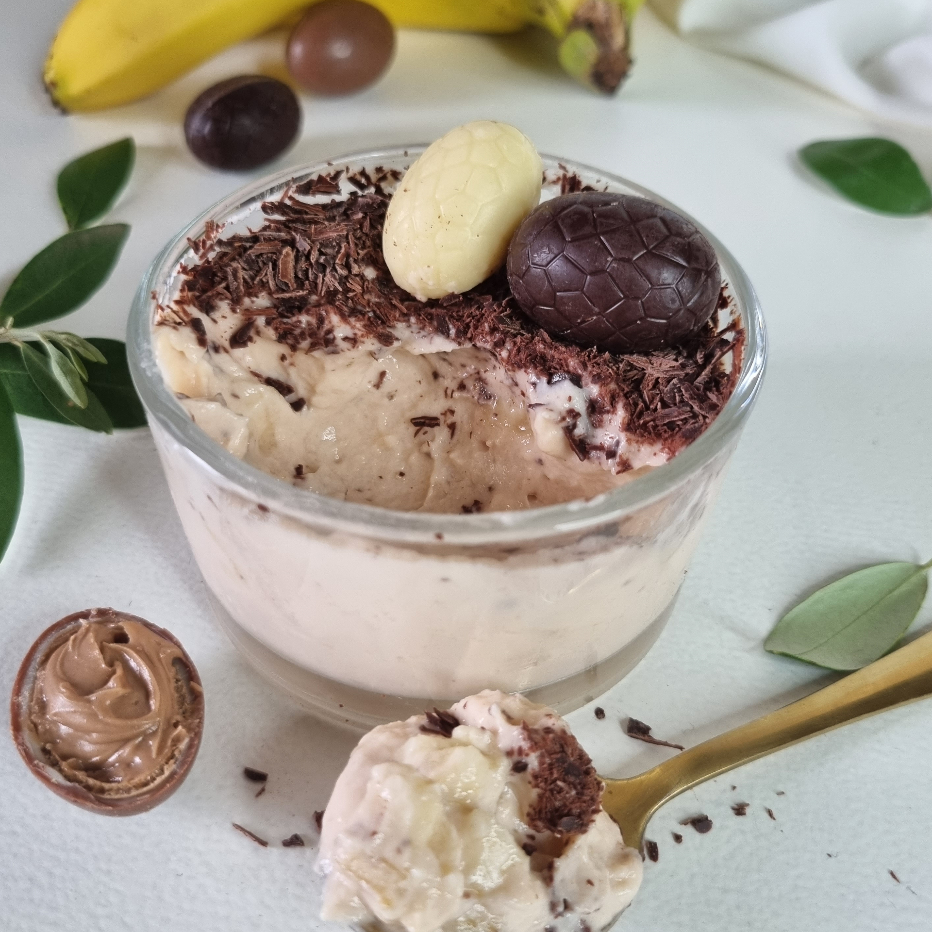 crème dessert pudding banane allégée, sans fécule, sans oeuf