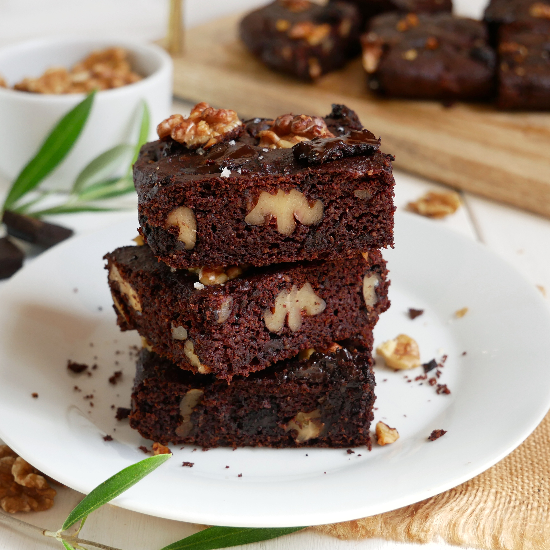 brownie healthy sans beurre, sans oeuf (vegan)
