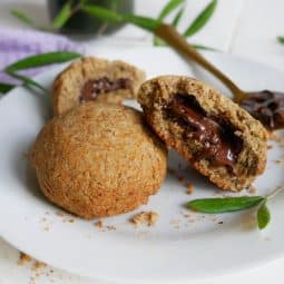 cookie vegan fourré au "nutella" (sans gluten)