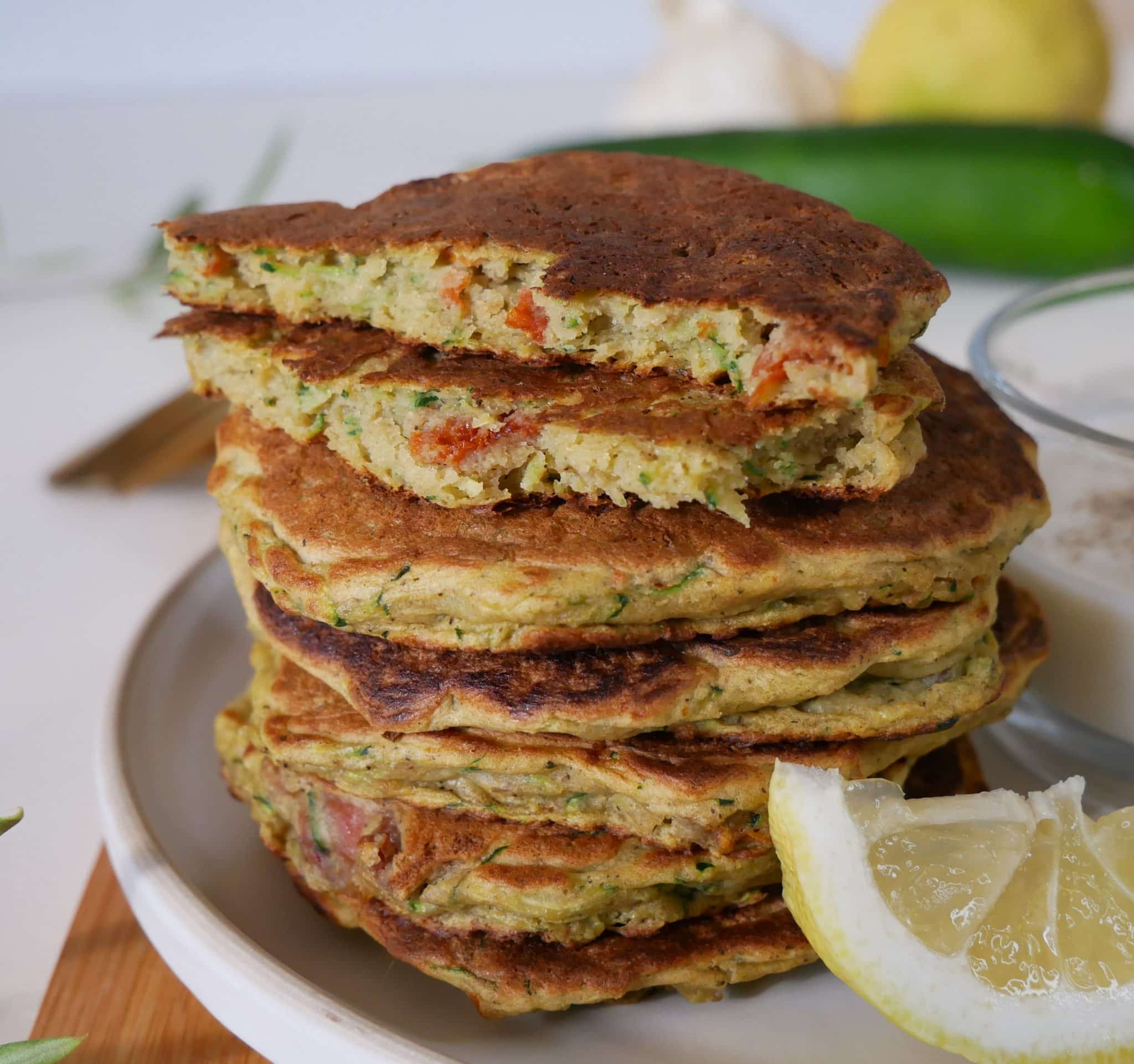 galette de courgette tomates séchées (sans gluten)