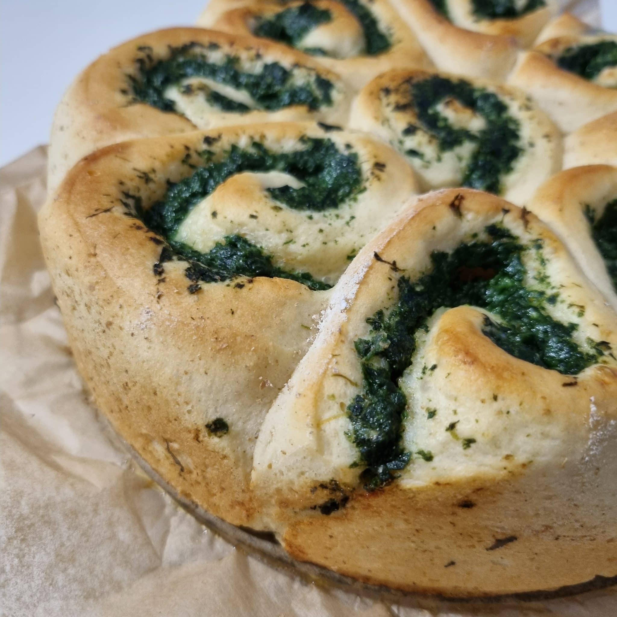 brioche roulée épinards roquefort