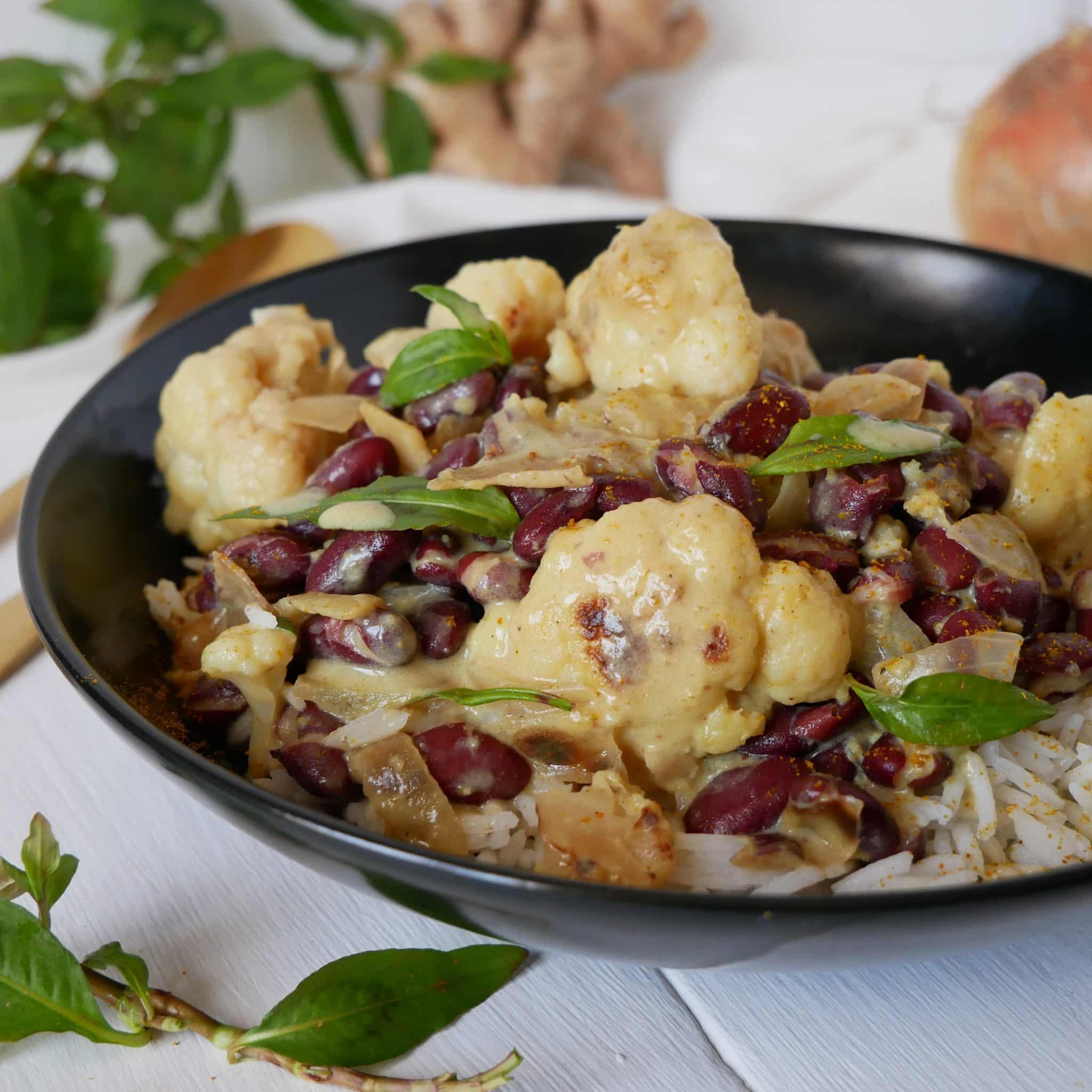 sauce coco curry chou-fleur