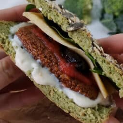pain brocoli express, sans gluten