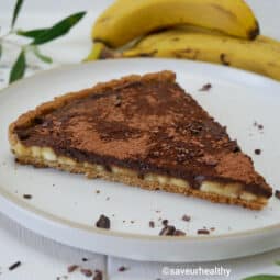 tarte banane chocolat healthy