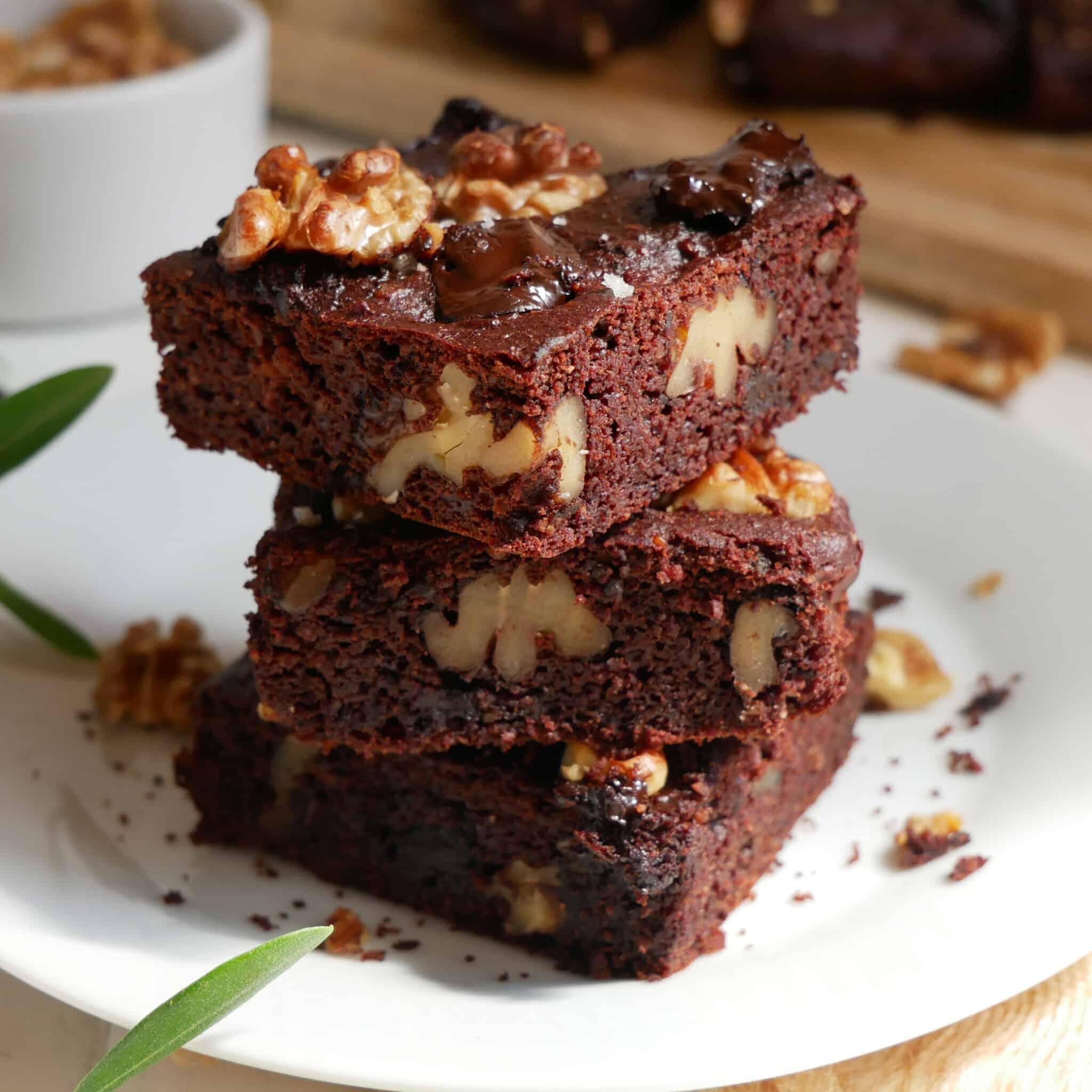 brownie healthy aux lentilles corail vegan