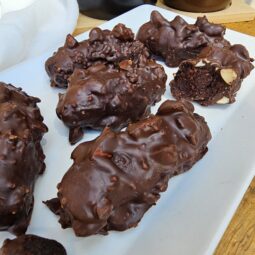 bouchée chocolat sans cuisson "croc'fondant"