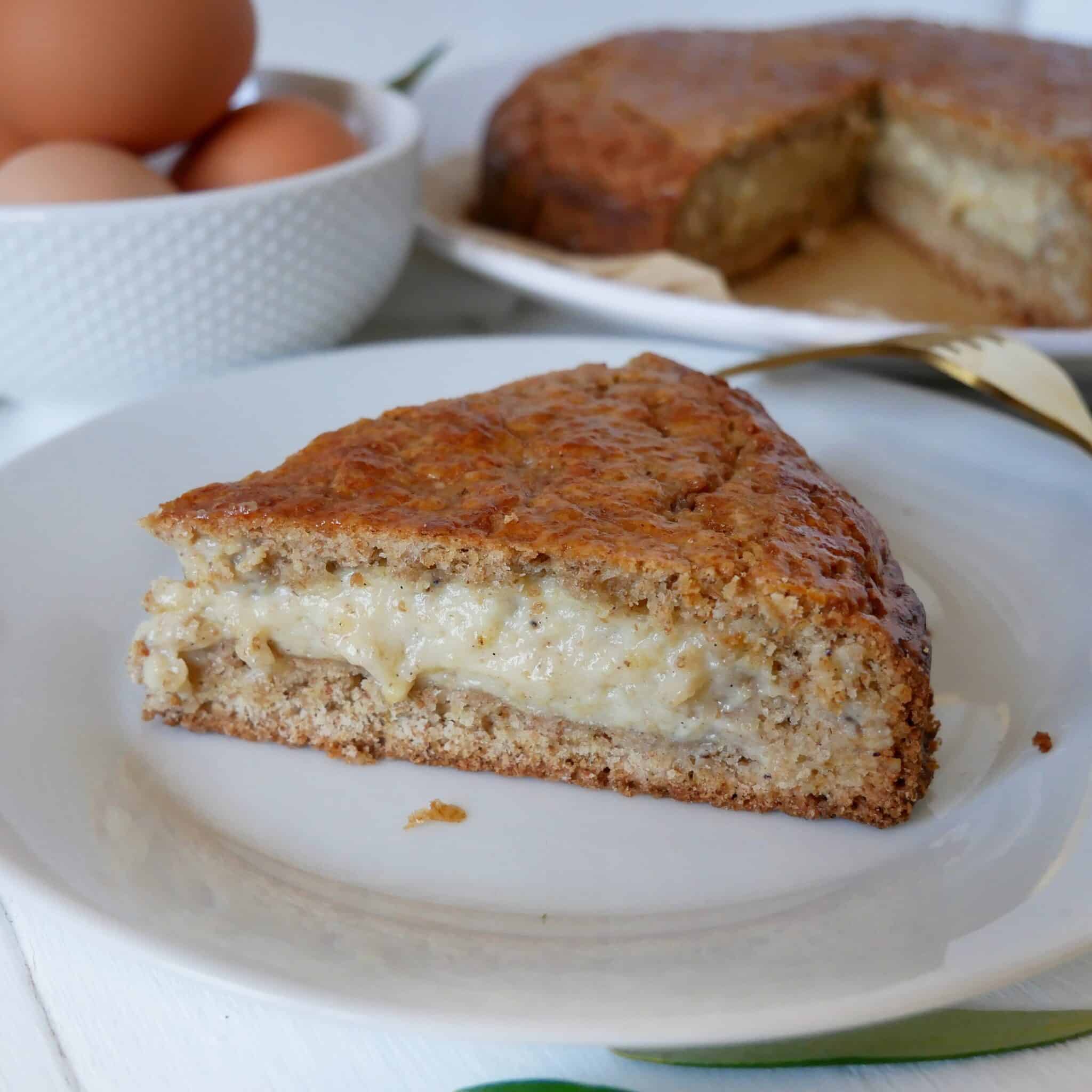 gâteau basque healthy, sans beurre, sans lactose ni sucre raffiné