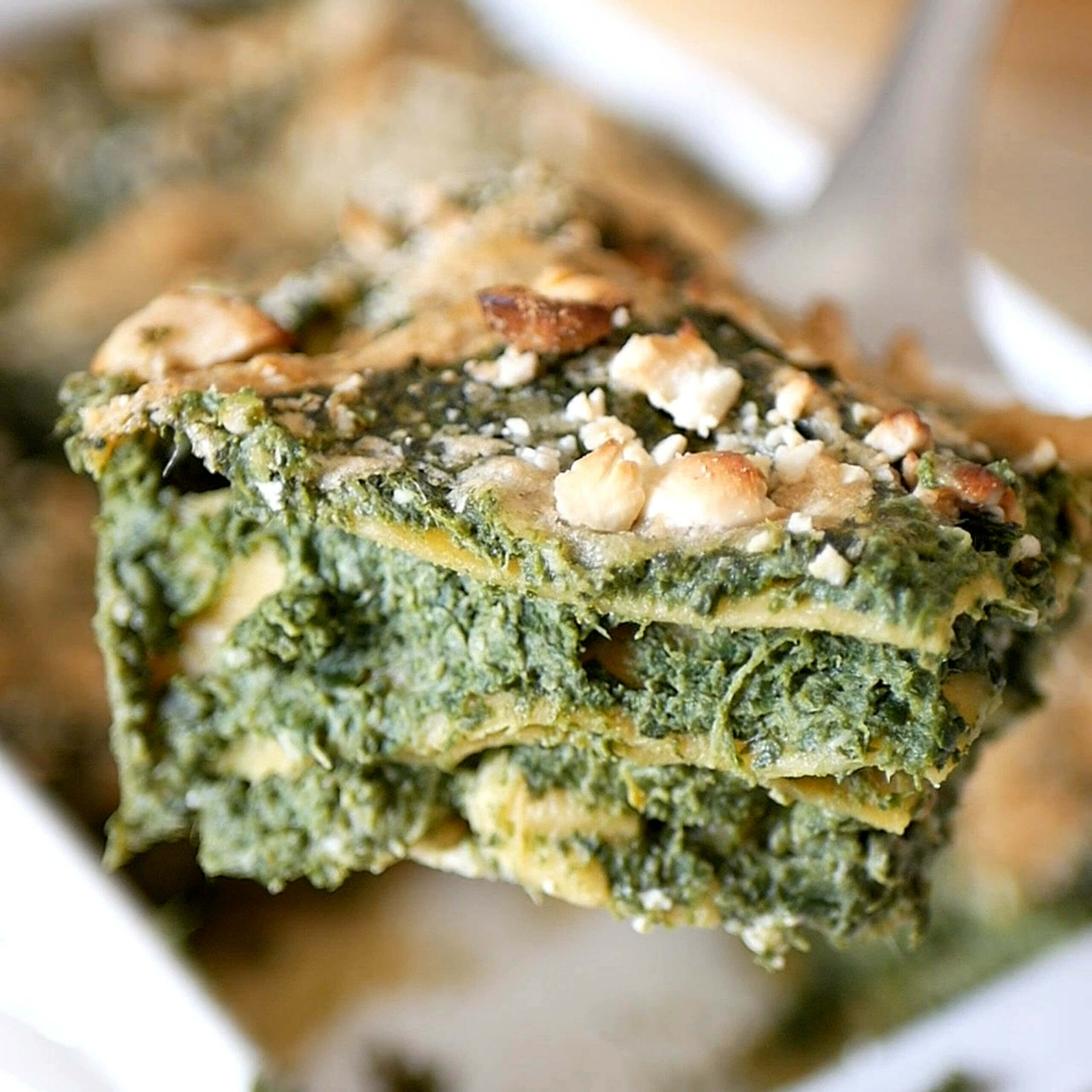 lasagne aux épinards (vegan - sans gluten)