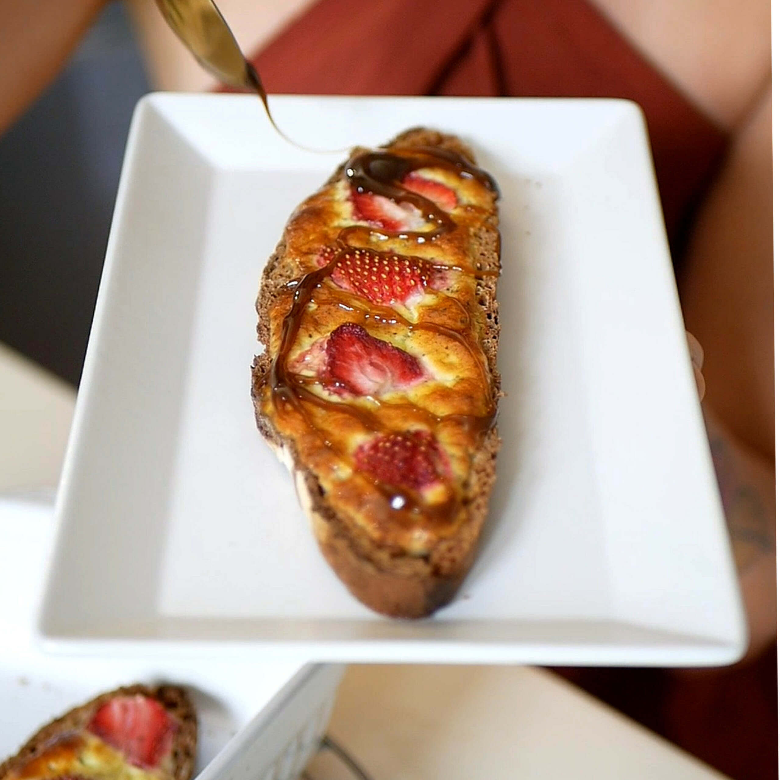 toasts petit-déjeuner façon clafoutis
