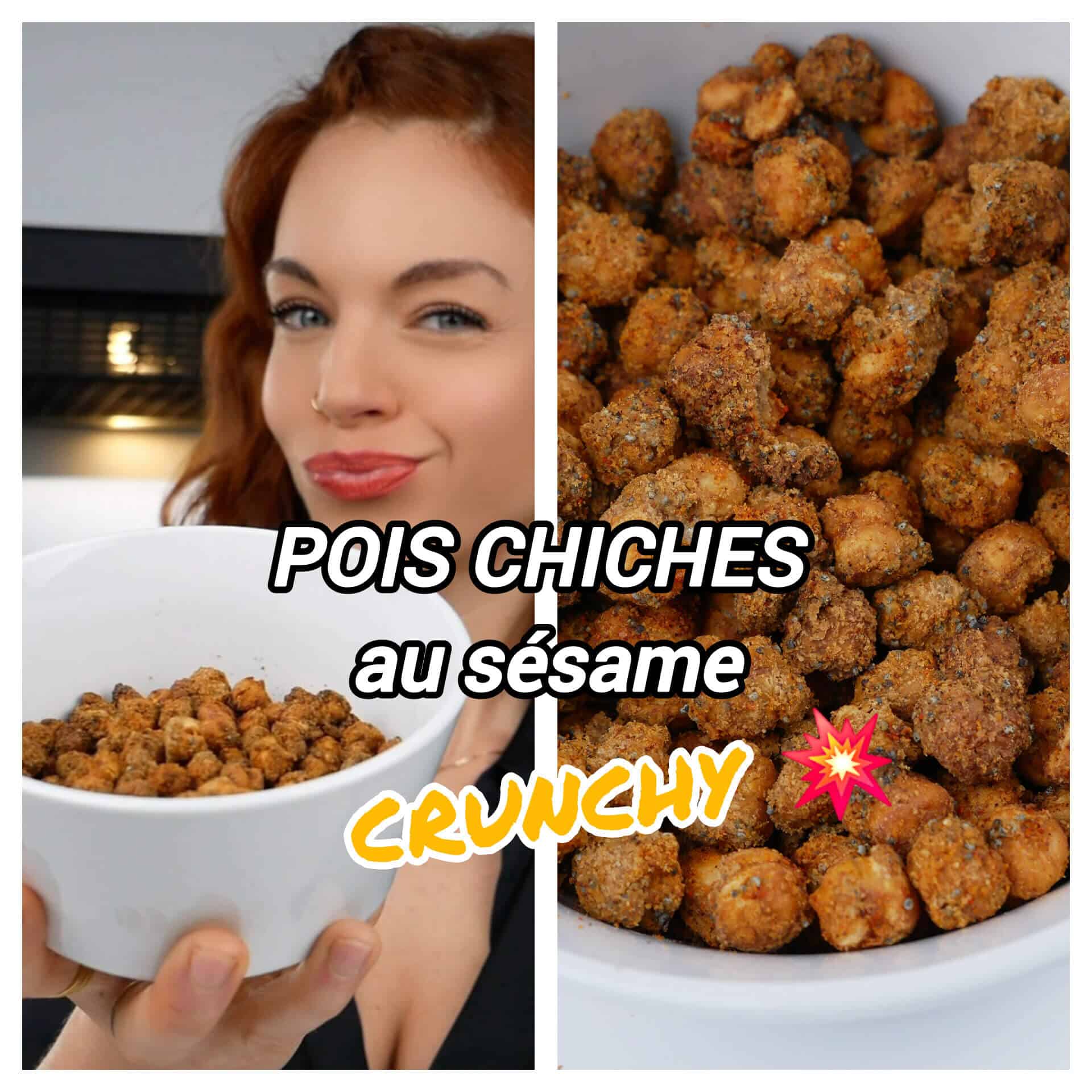 pois chiches grillés au sésame