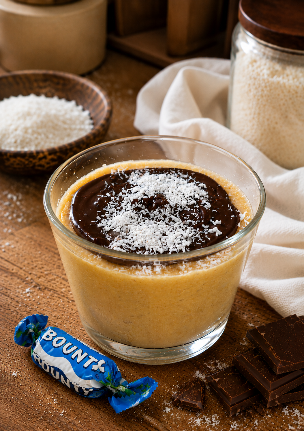 cookie dough (pâte à cookie crue) à la noix de coco et chocolat - façon bounty